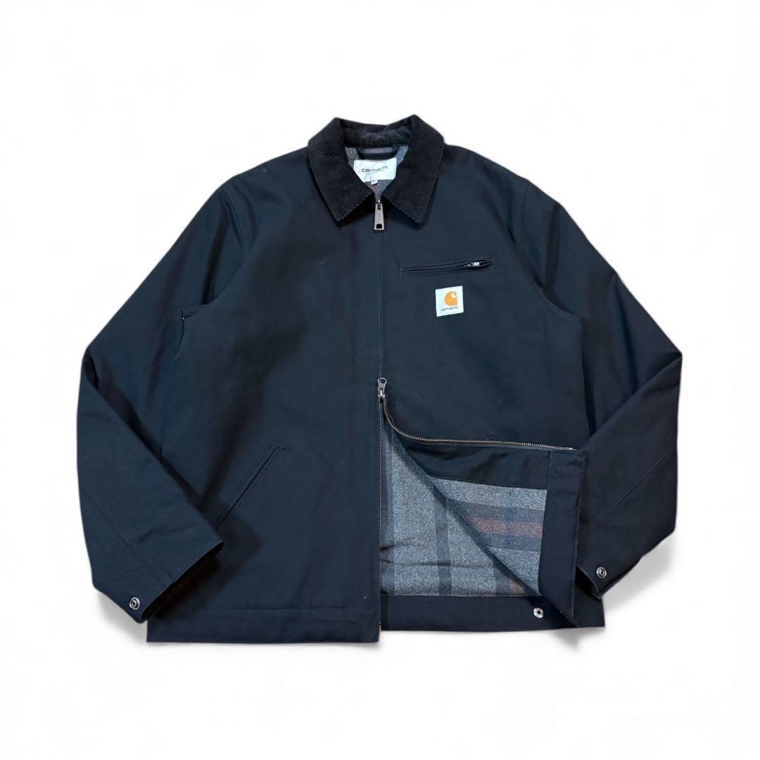 Carhartt wip デトロイトジャケット ダック 黒 カーハート M 美品