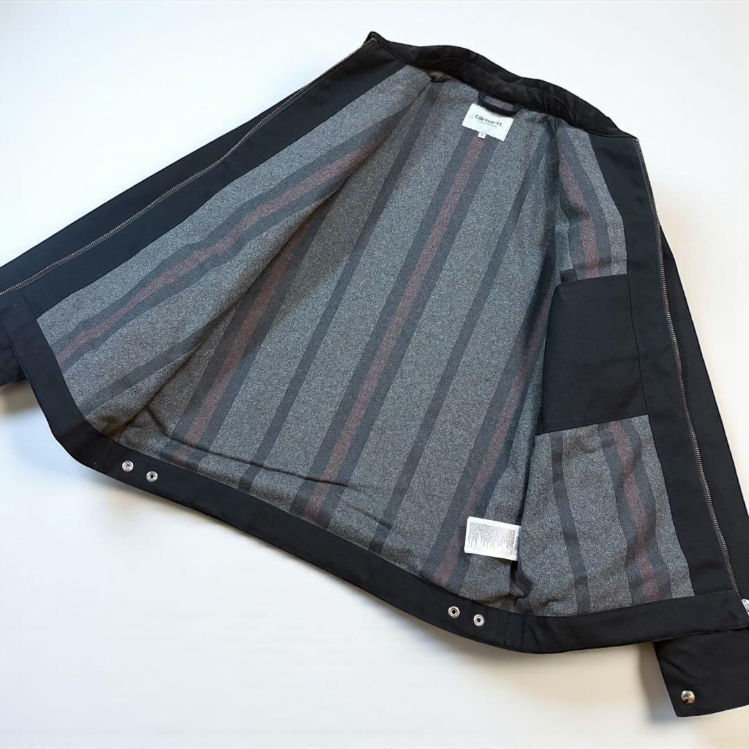 Carhartt wip デトロイトジャケット ダック 黒 カーハート M 美品