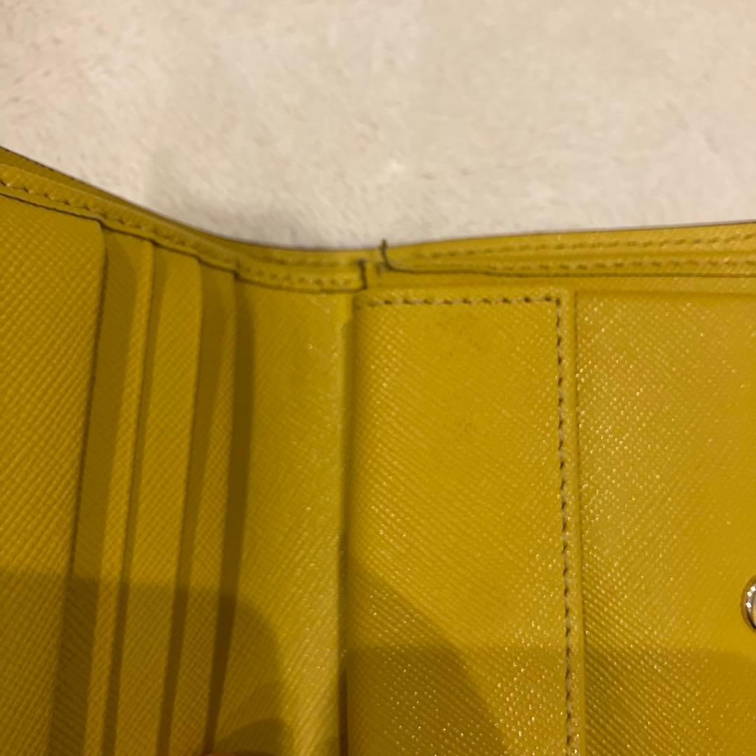 立春値下！MARNI BILLFOLD 2つ折ウォレット イエローXパープル