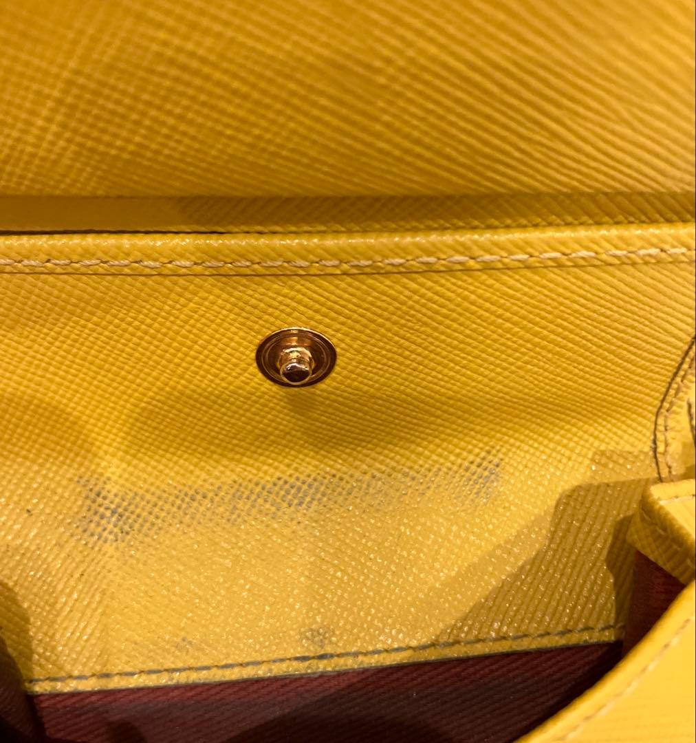 立春値下！MARNI BILLFOLD 2つ折ウォレット イエローXパープル