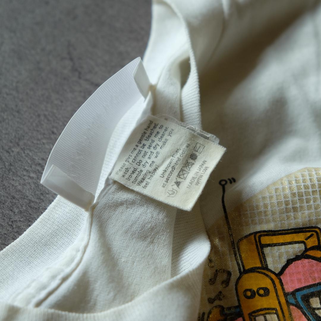 YUKI FUJISAWA 箔プリント Tシャツ NEW VINTAGE