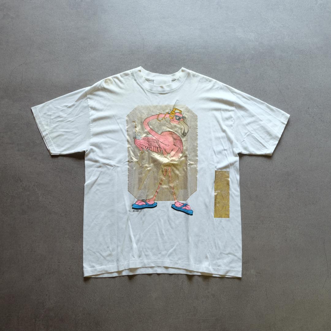 YUKI FUJISAWA 箔プリント Tシャツ NEW VINTAGE