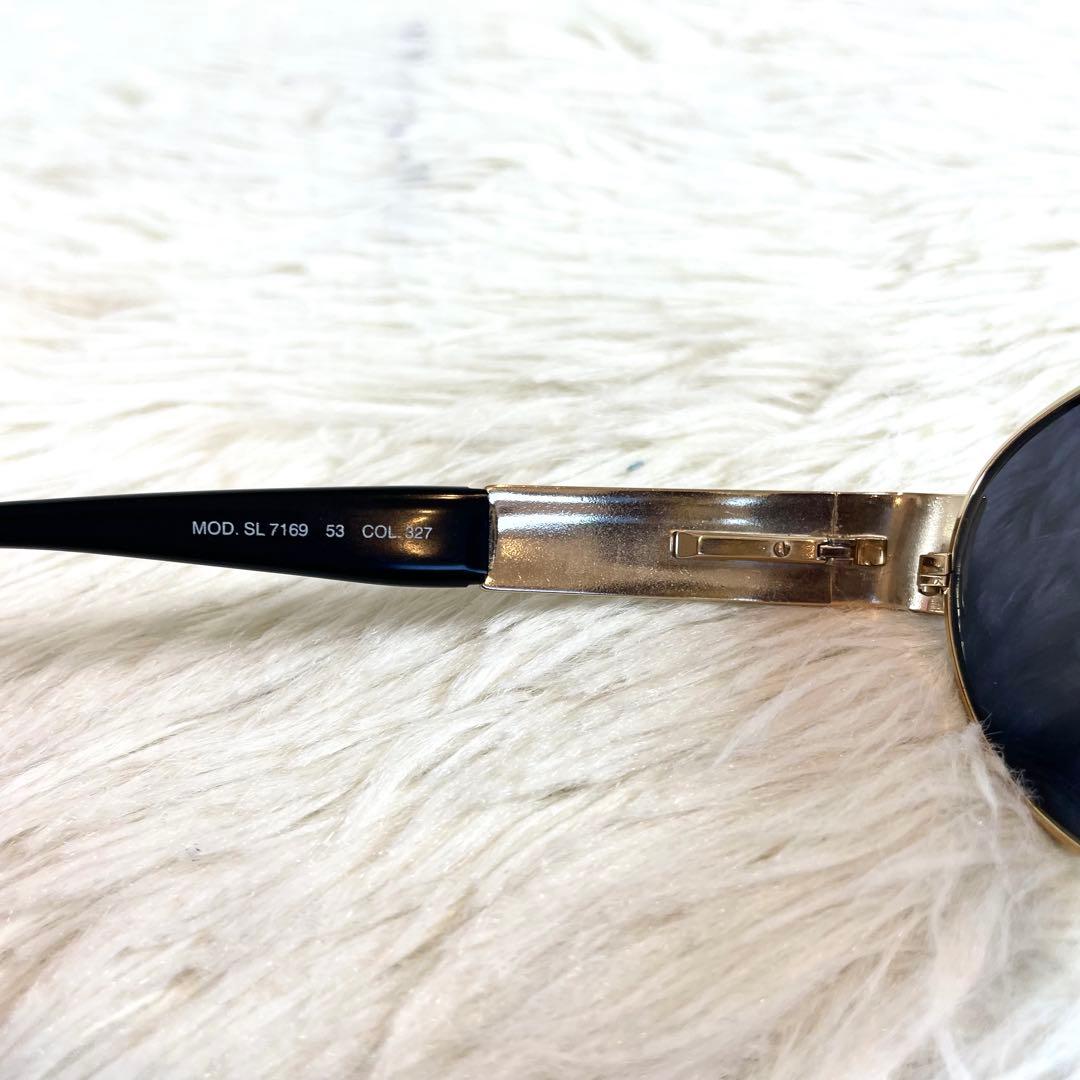 美品　FENDI　SL7169　ブラックレンズ　ブラック・ゴールドフレーム