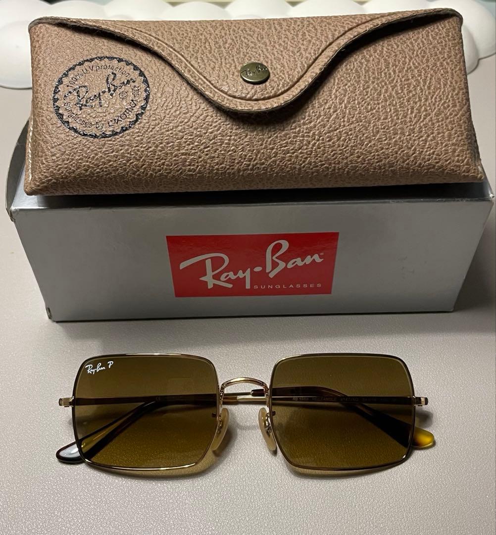 【未使用】Ray-Banレイバン　SUNシリーズ　スクエア　ブラウン