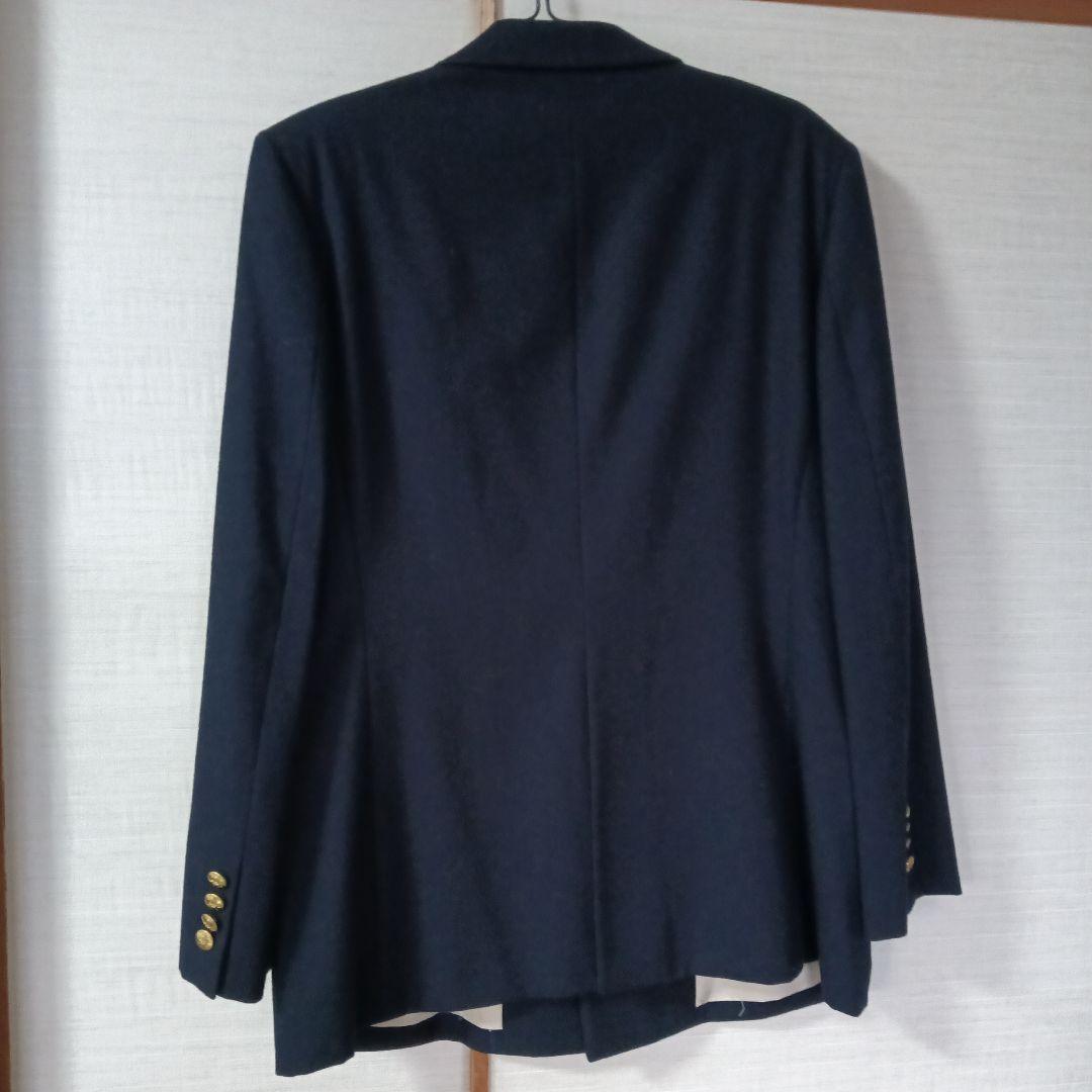 濃紺ポールスチュアートネイビー ダブル金ボタンケット