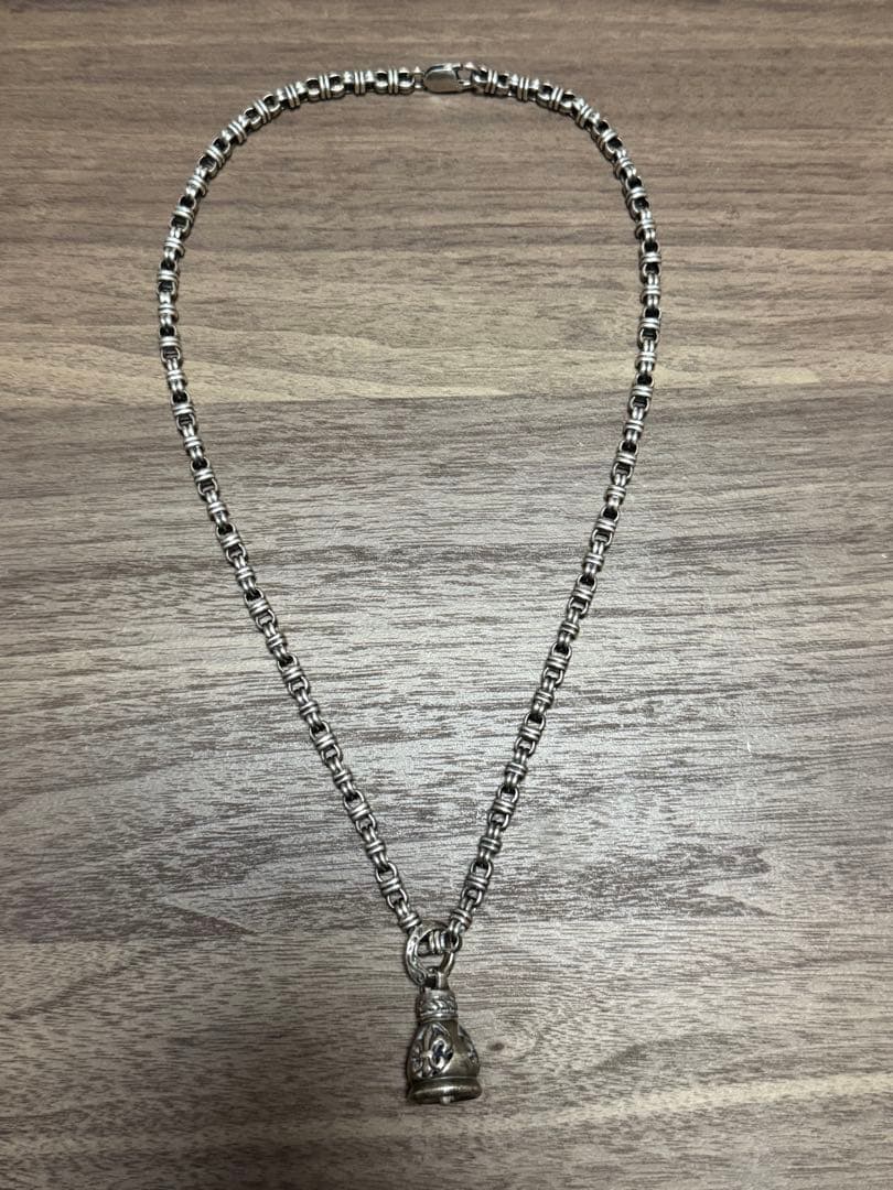 シルバー　ネックレス　ペンダントヘッド　ベル型　セット　チェーン55cm