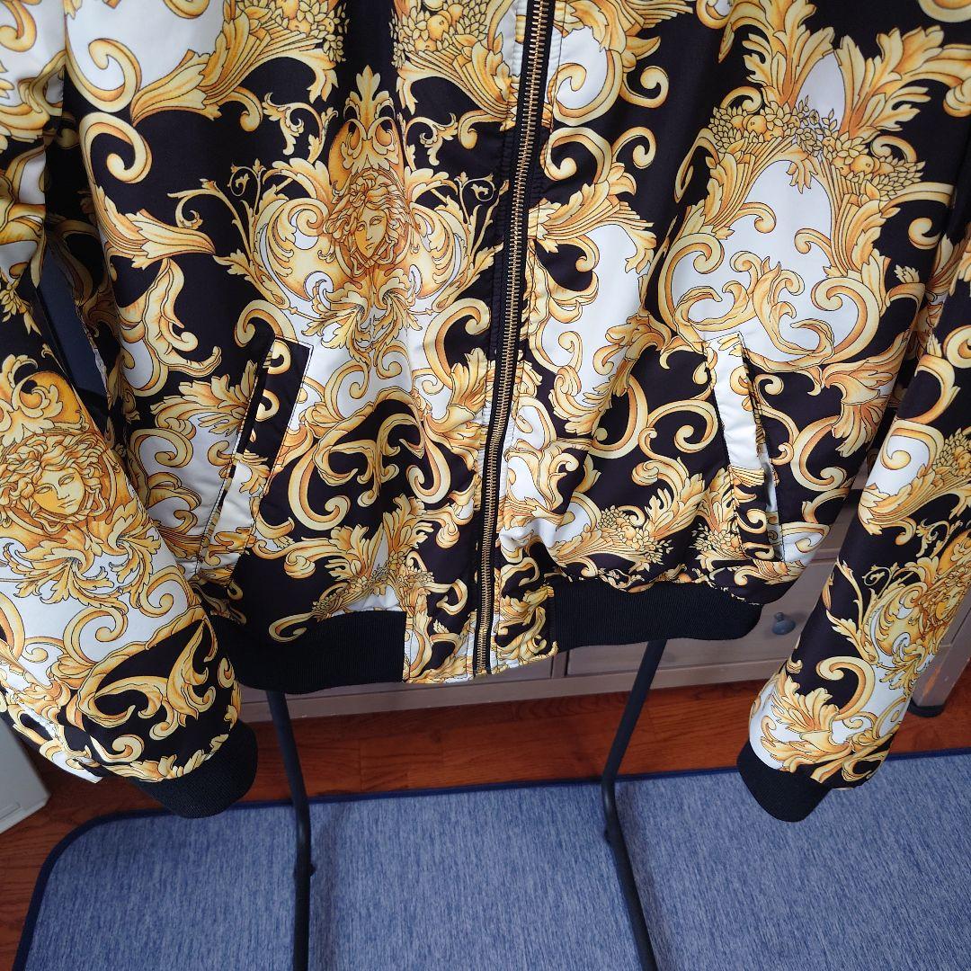希少 美品 VERSACE Reversible Bomber Jacket