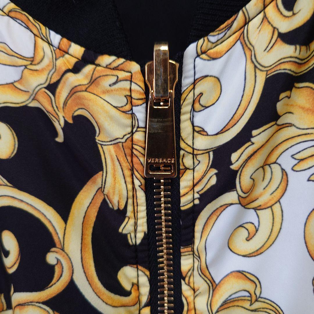 希少 美品 VERSACE Reversible Bomber Jacket