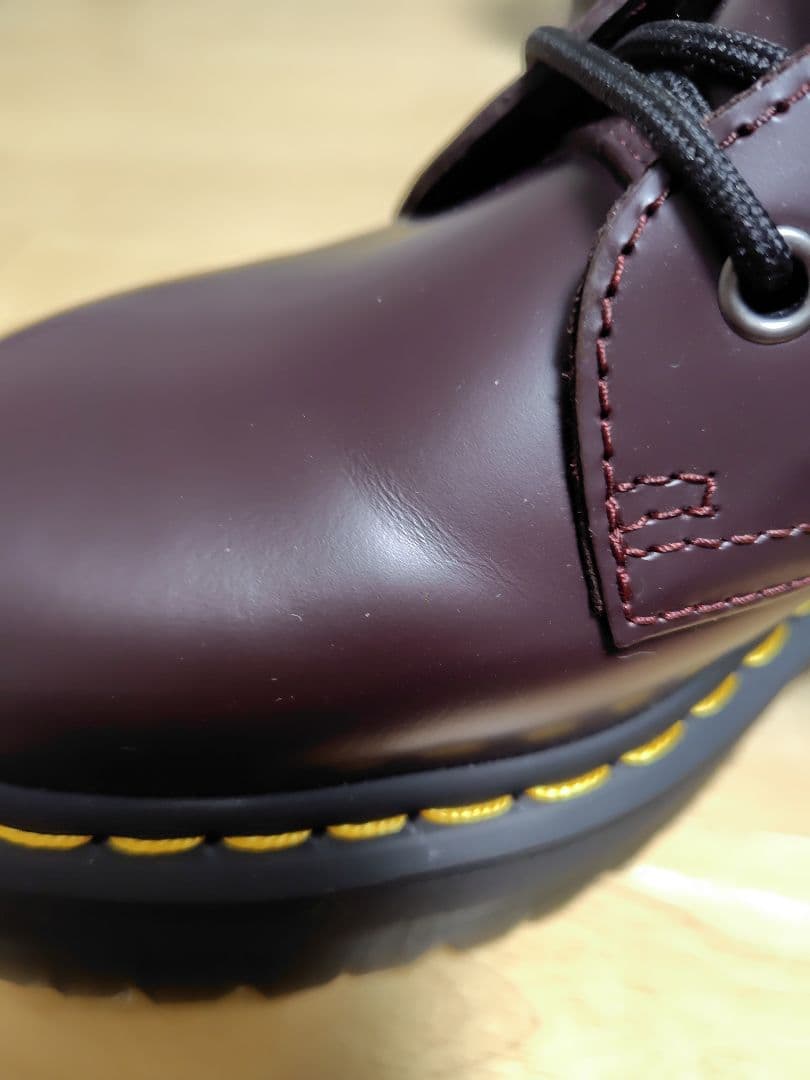美品 Dr.Martens JADON 8ホール 厚底 バーガンディ