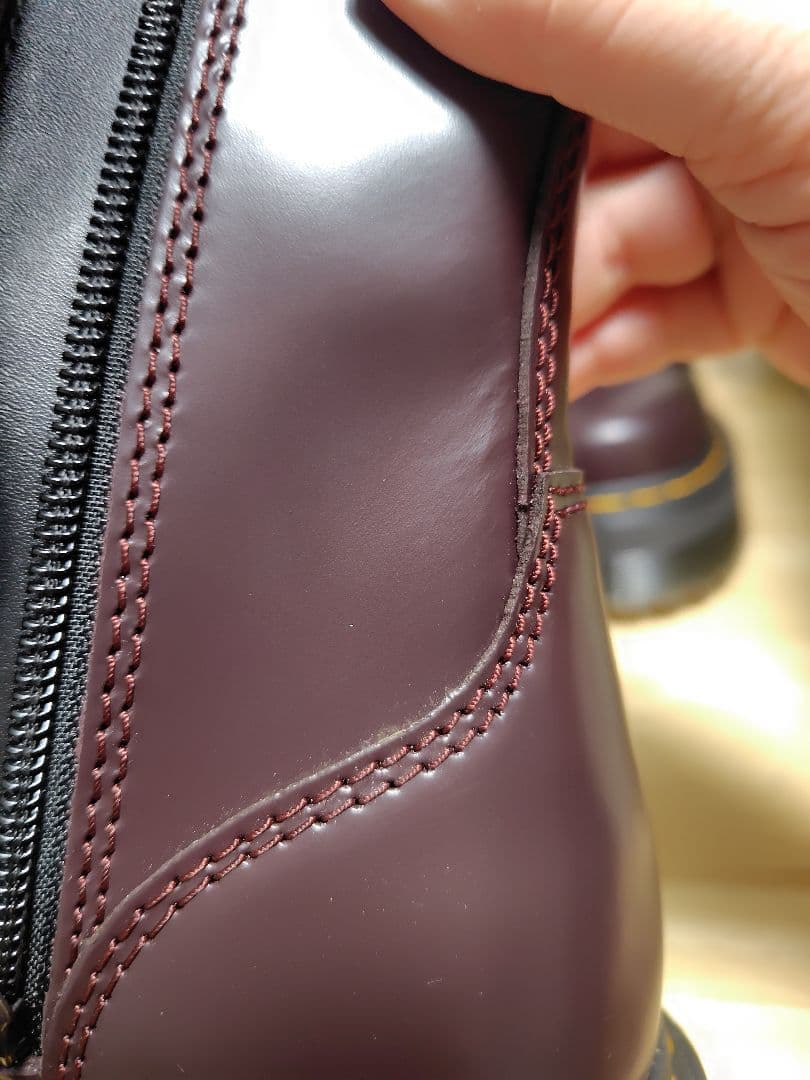 美品 Dr.Martens JADON 8ホール 厚底 バーガンディ