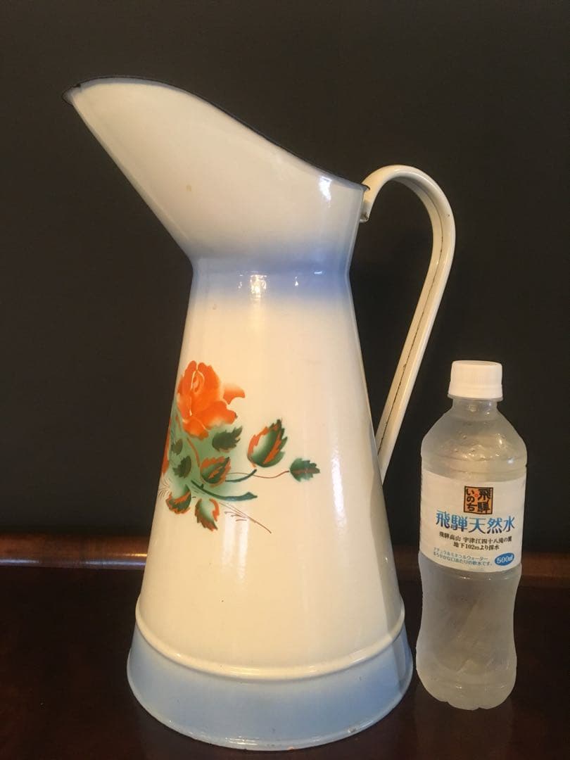 [美品] 琺瑯ジャグ　フランス　アンティーク　ホーロー　水差　値下げしました。