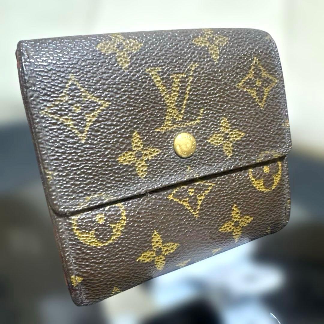 11★在庫セール/良品 ♪モノグラム Wホック折財布