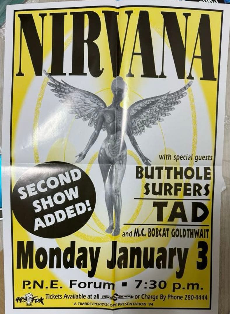 NIRVANA レコード　美品　チケット　ポスター　ブックレット付き