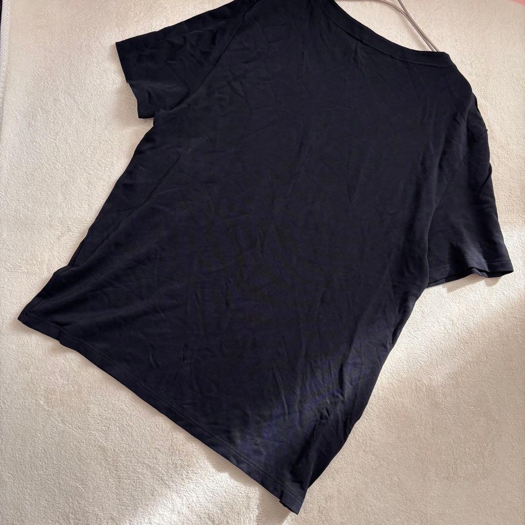 美品　PRADA プラダ　Tシャツ 肩ファスナー　ラバータグ ブラック　黒　M