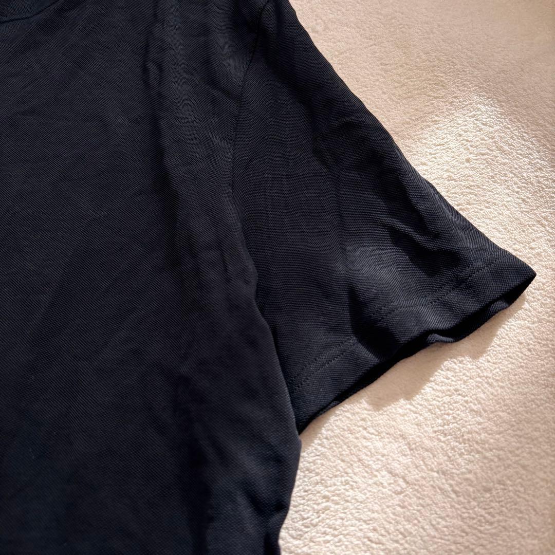 美品　PRADA プラダ　Tシャツ 肩ファスナー　ラバータグ ブラック　黒　M
