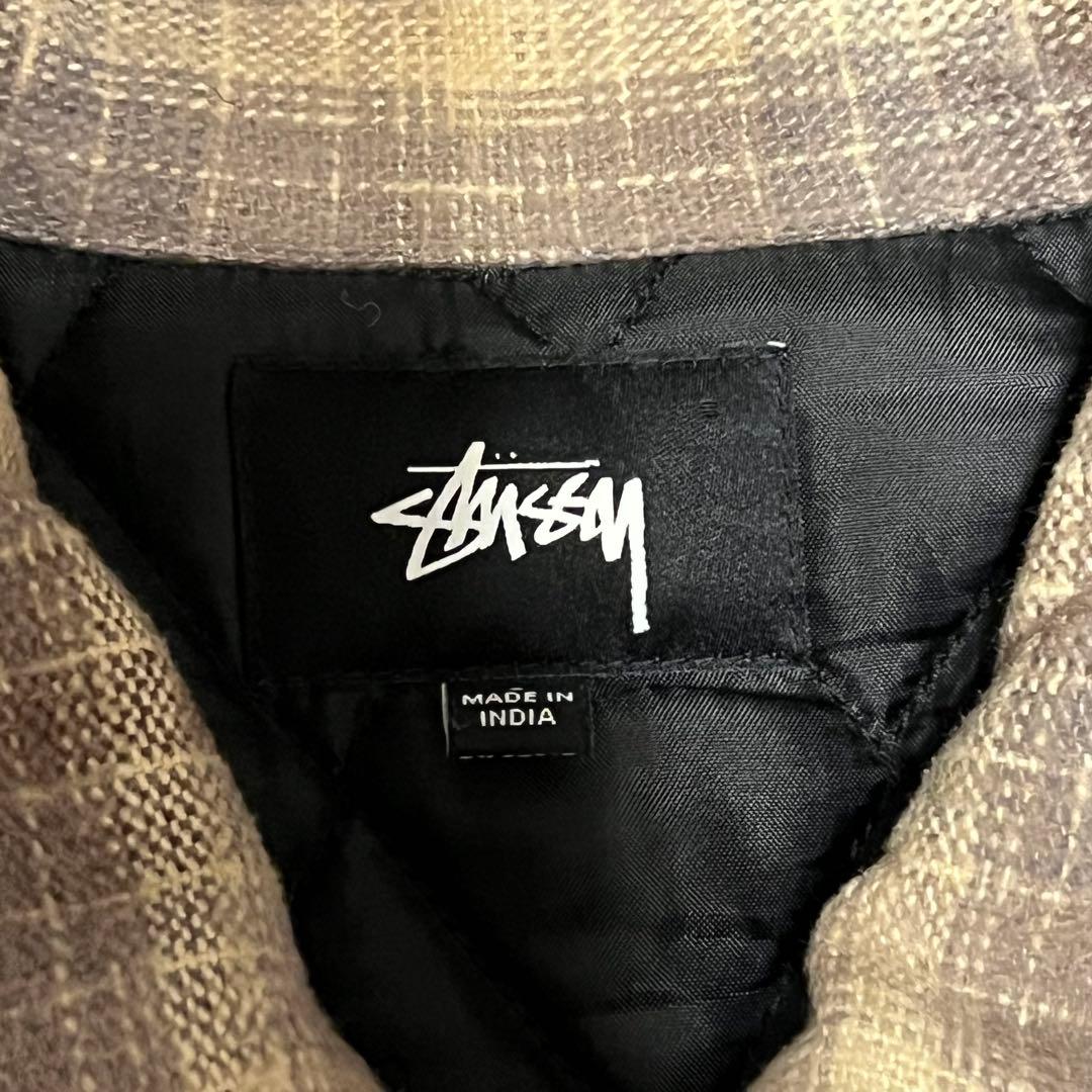 ジャケット・アウター Stussy Heavy Brush Plaid Zip Up Shirt