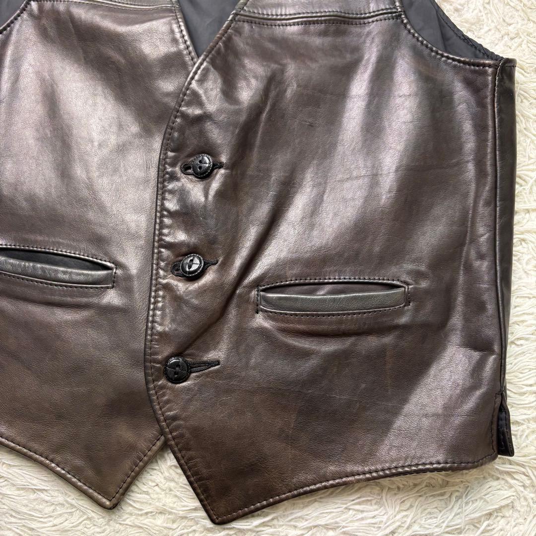ジ*ン様 美品　90s OLD schott ショット USA製 本革 レザー
