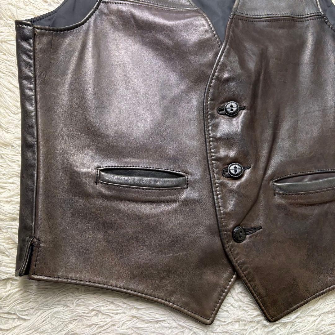 ジ*ン様 美品　90s OLD schott ショット USA製 本革 レザー