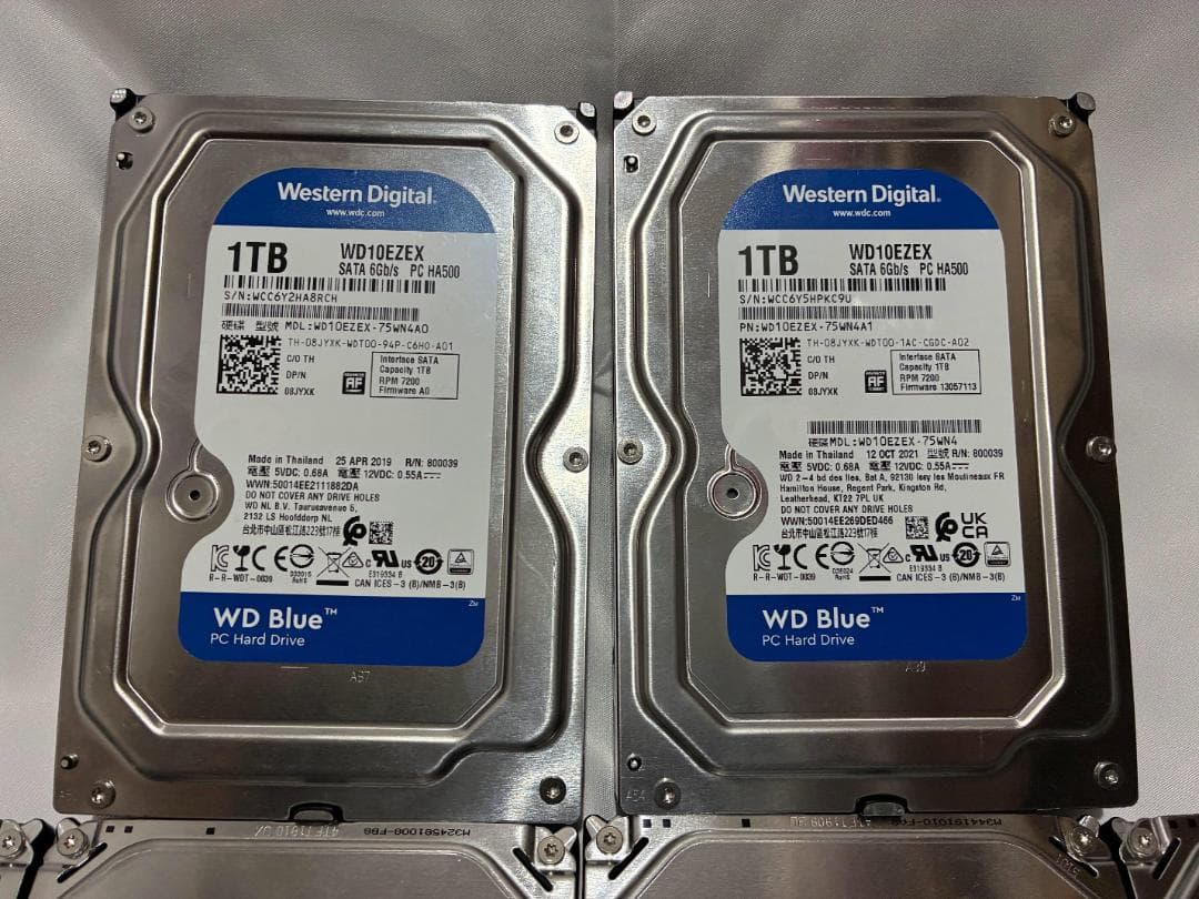 HDD 1TB 3.5インチ 10台セット*Seagate ,WD Blue