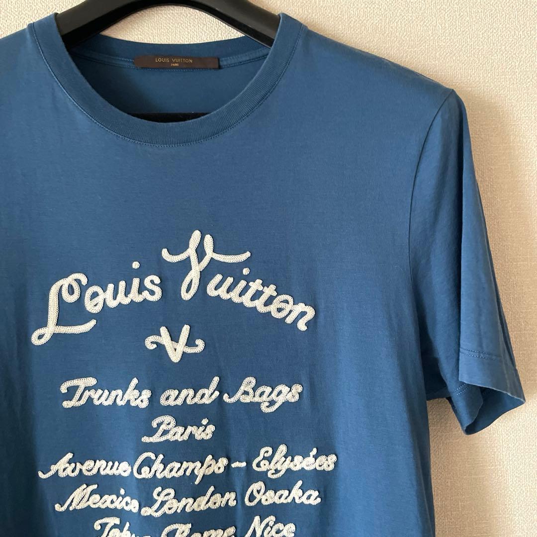 ルイヴィトン　Tシャツ　ロイヤルブルー　M