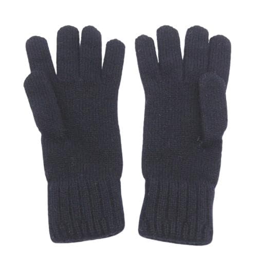 未使用タグ付 GLADHAND シェットランドウール ニットグローブ ネイビーF