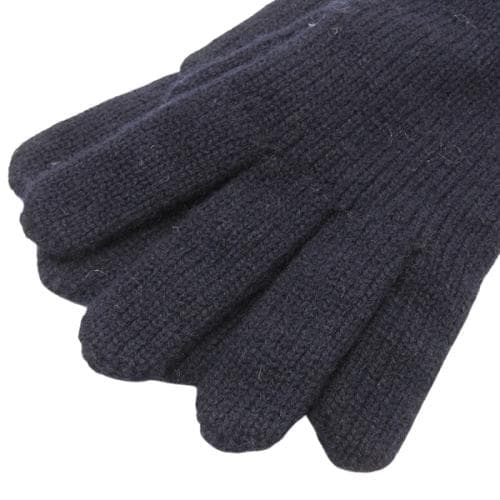 未使用タグ付 GLADHAND シェットランドウール ニットグローブ ネイビーF