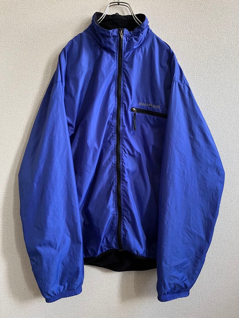 古着 90's old モンベル ライトシェル ジャケット コバルトブルー