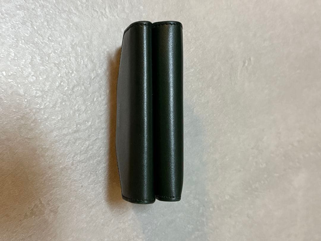 【良品】BALENCIAGA 三つ折り財布 ダークグリーン