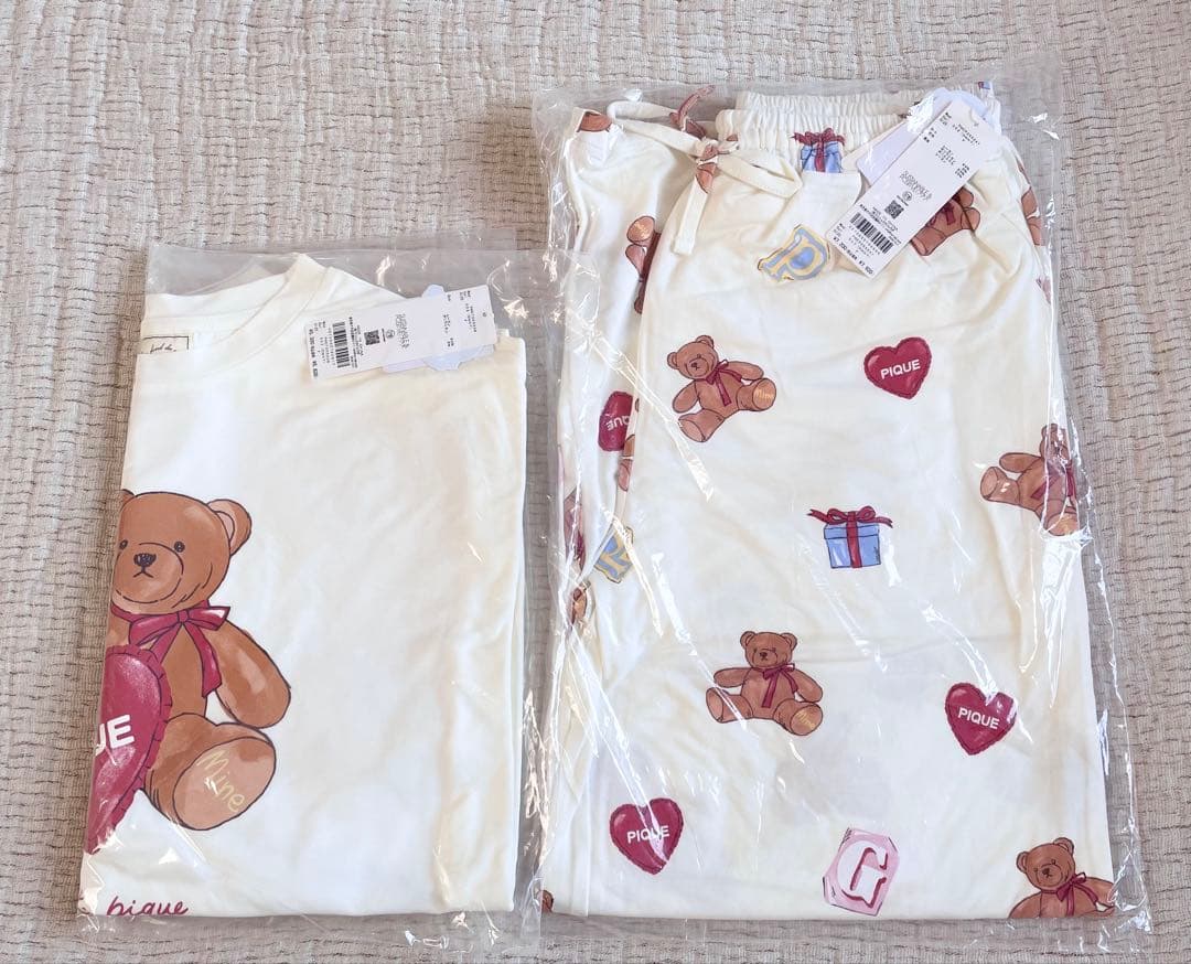 ＊未開封＊フェイバリット ワンポイント ロンT & ロングパンツ 上下セット