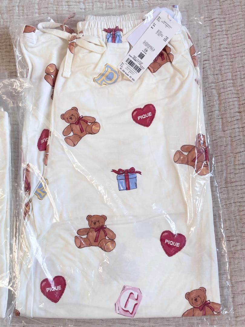 ＊未開封＊フェイバリット ワンポイント ロンT & ロングパンツ 上下セット