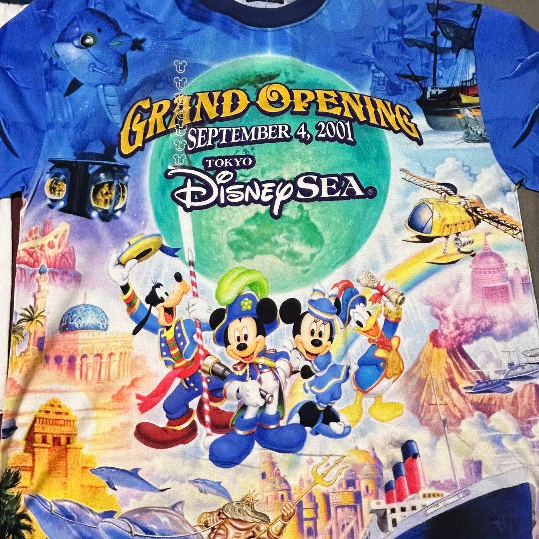 ア*ン様 ディズニーシー Tシャツ 総柄 L 新品タグ付き グランドオープニング