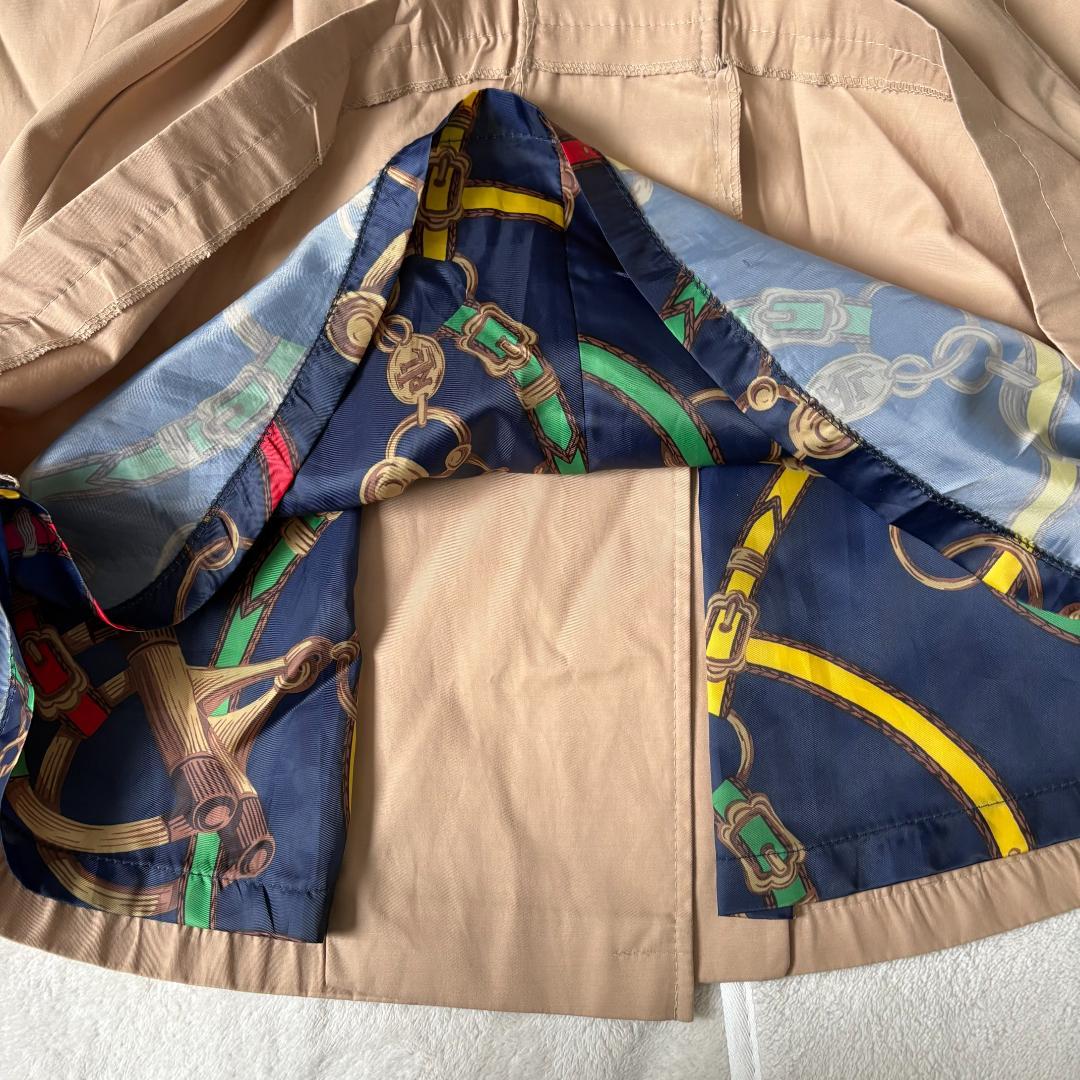 Lauren Ralph Lauren ベージュ トレンチコート　スカーフ柄