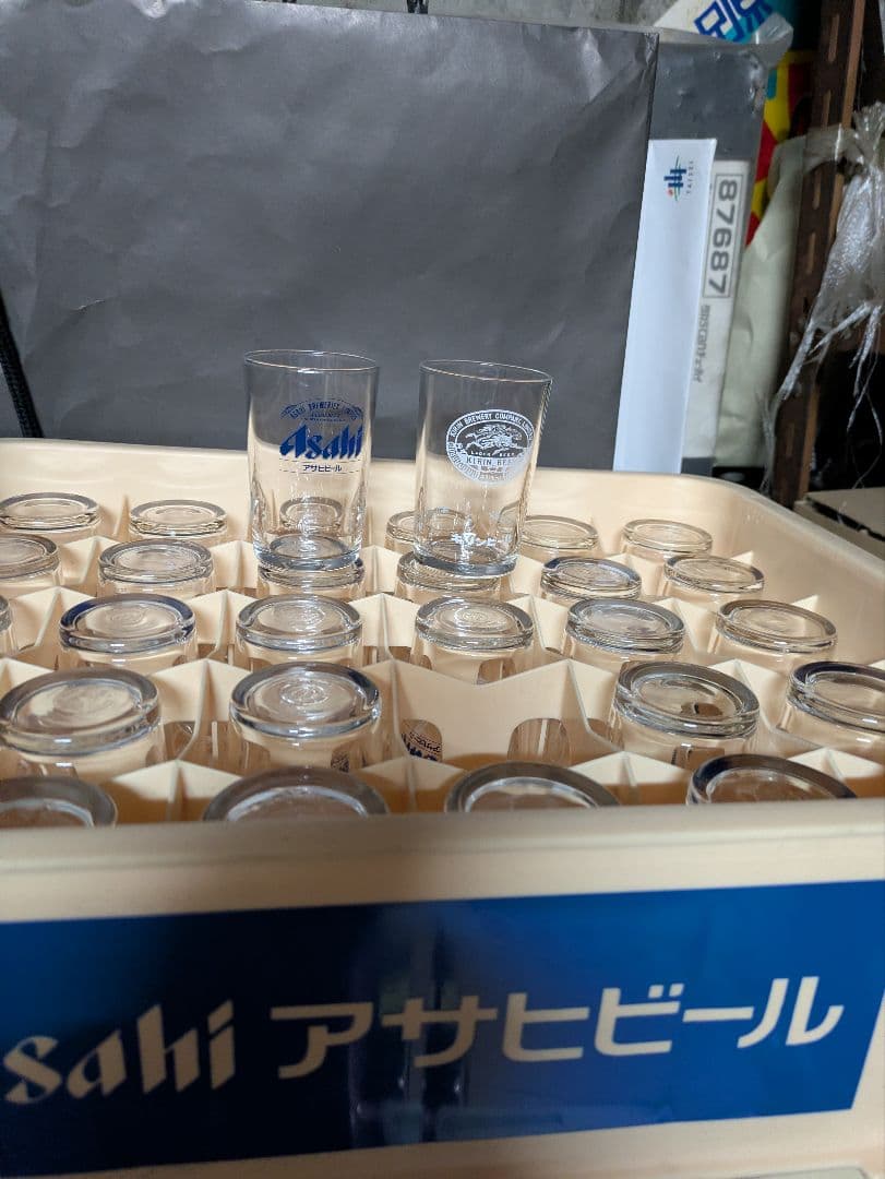 値下げAsahi アサヒビール グラスホルダー　ケース付き!
