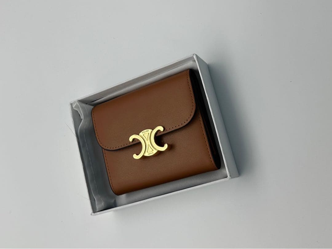 CELINE ブラウン 三つ折り財布