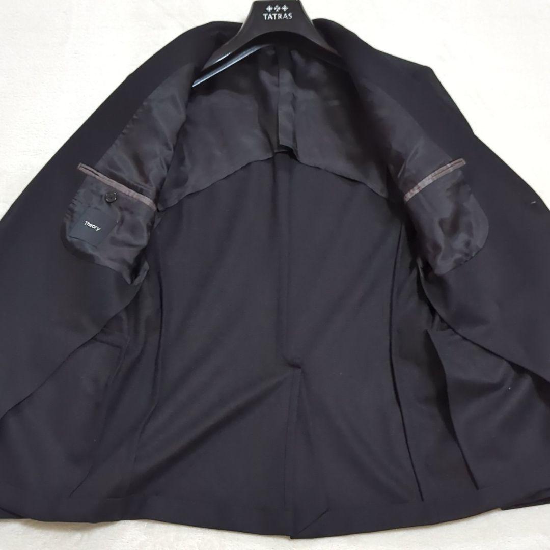 極美品 セオリー 38 WOODMERE ストレッチ テーラードジャケット 黒