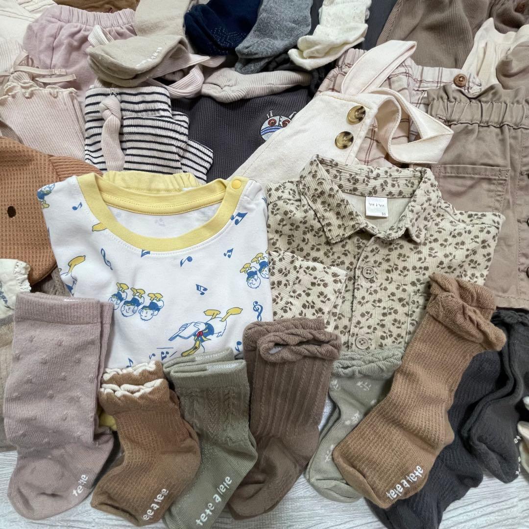 【大量】子供服 女の子 ベビー キッズ まとめ売り 68点 おまけ付き