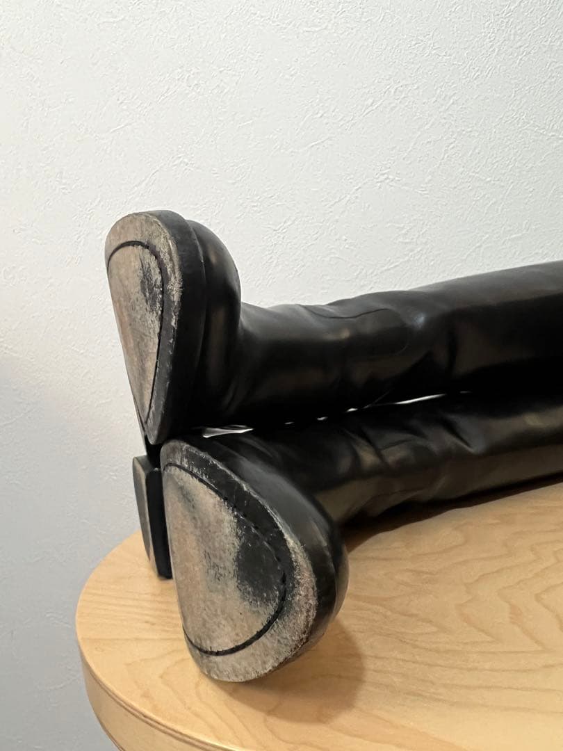 SARTORE サルトル バックベルト ロングブーツ 黒 35
