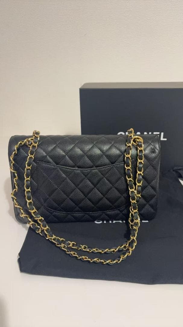 美品✨ 希少 cHaNeL✨ レザー ショルダーバッグ ✨ブラック