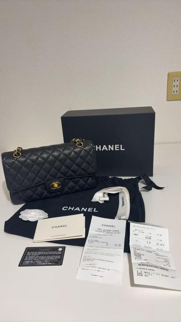美品✨ 希少 cHaNeL✨ レザー ショルダーバッグ ✨ブラック