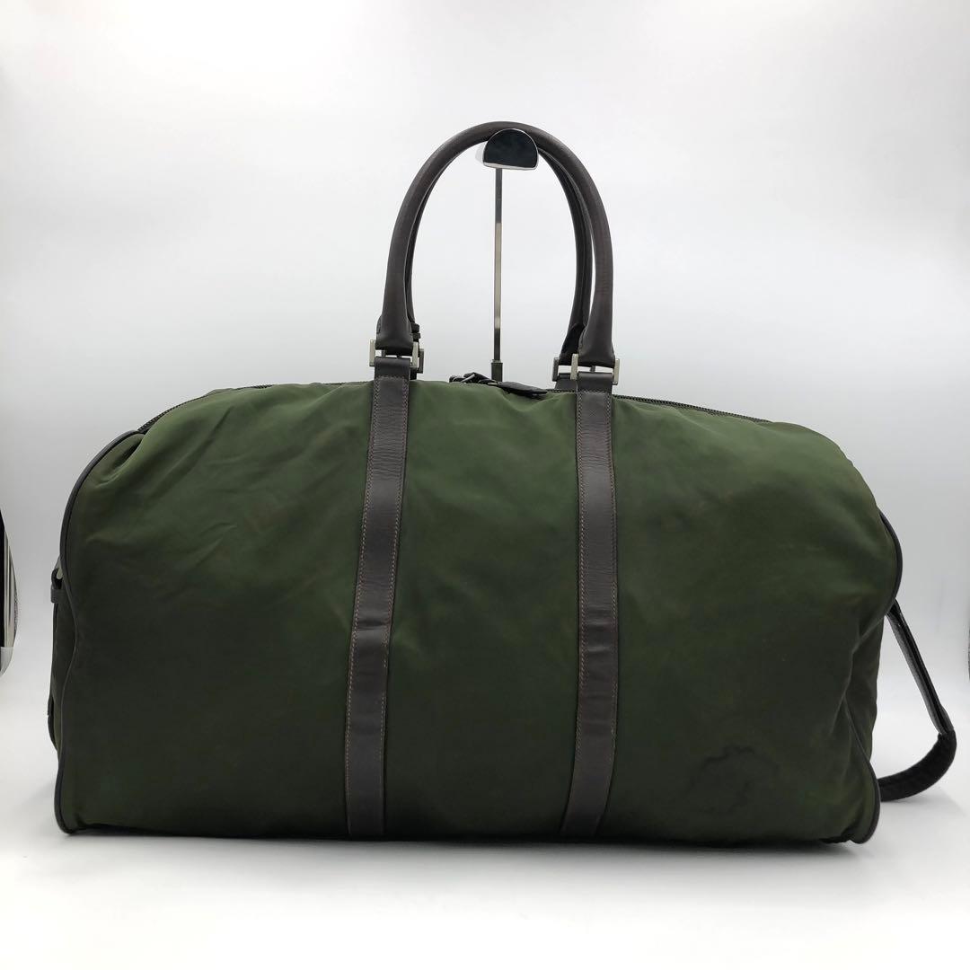 【美品✨】プラダ 2way ボストンバッグ ショルダーバッグ ナイロン 南京錠