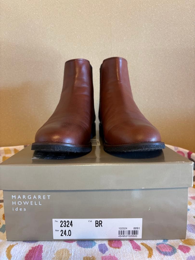 週末値下げ　マーガレットハウエル　ブーツ　ダークブラウン　24cm 2324