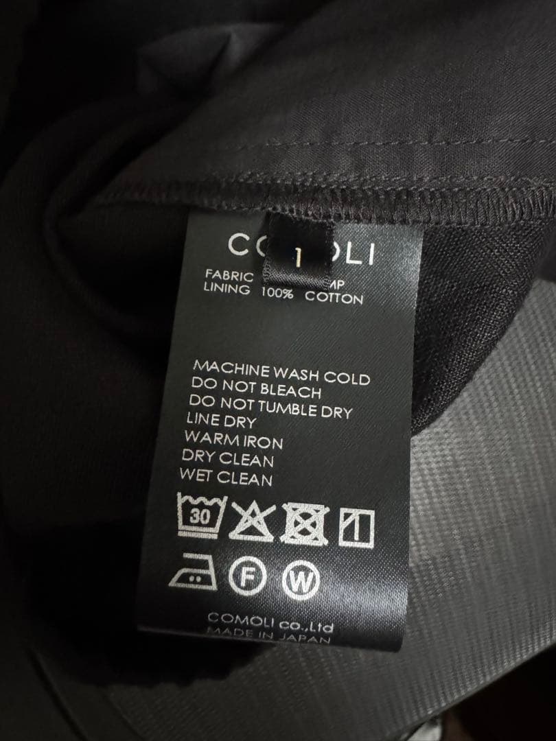 シ*ト様 26SS COMOLI カナパ ベスト