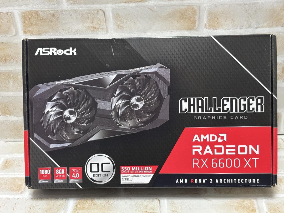 グラフィックボード・グラボ・ビデオカード ASRock RX 6600 XT Challenger D 8G OC