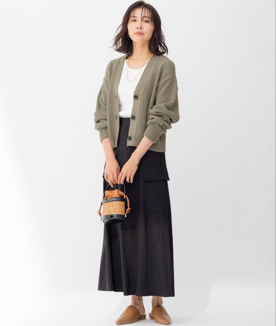 23区　【BAILA 掲載】キュプラナイロンストレッチ スカート　¥19,910