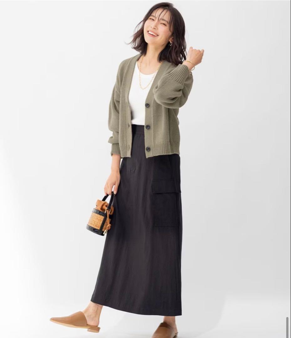 23区　【BAILA 掲載】キュプラナイロンストレッチ スカート　¥19,910