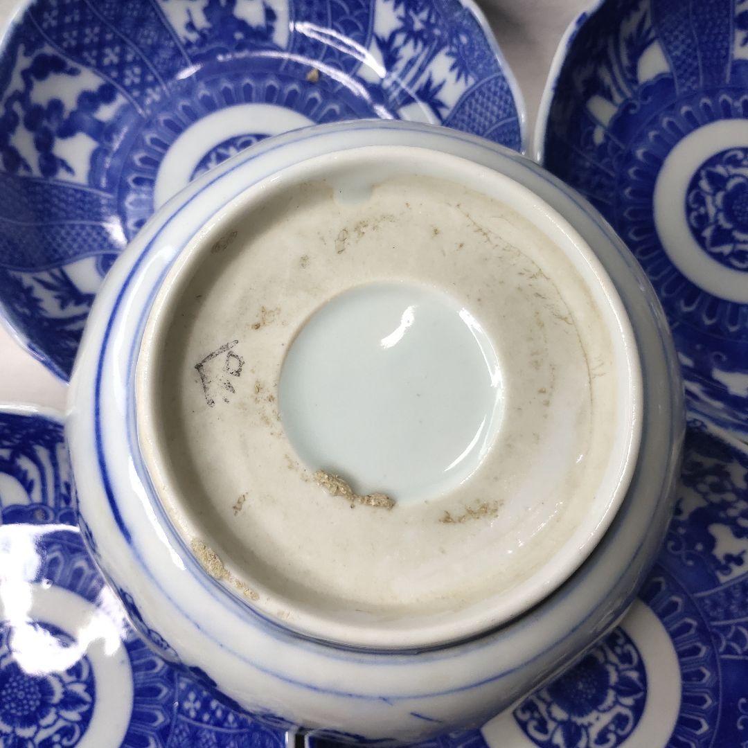 古伊万里焼 膾皿 なます皿 松竹梅文 未使用美品 旧家蔵出し アンティーク