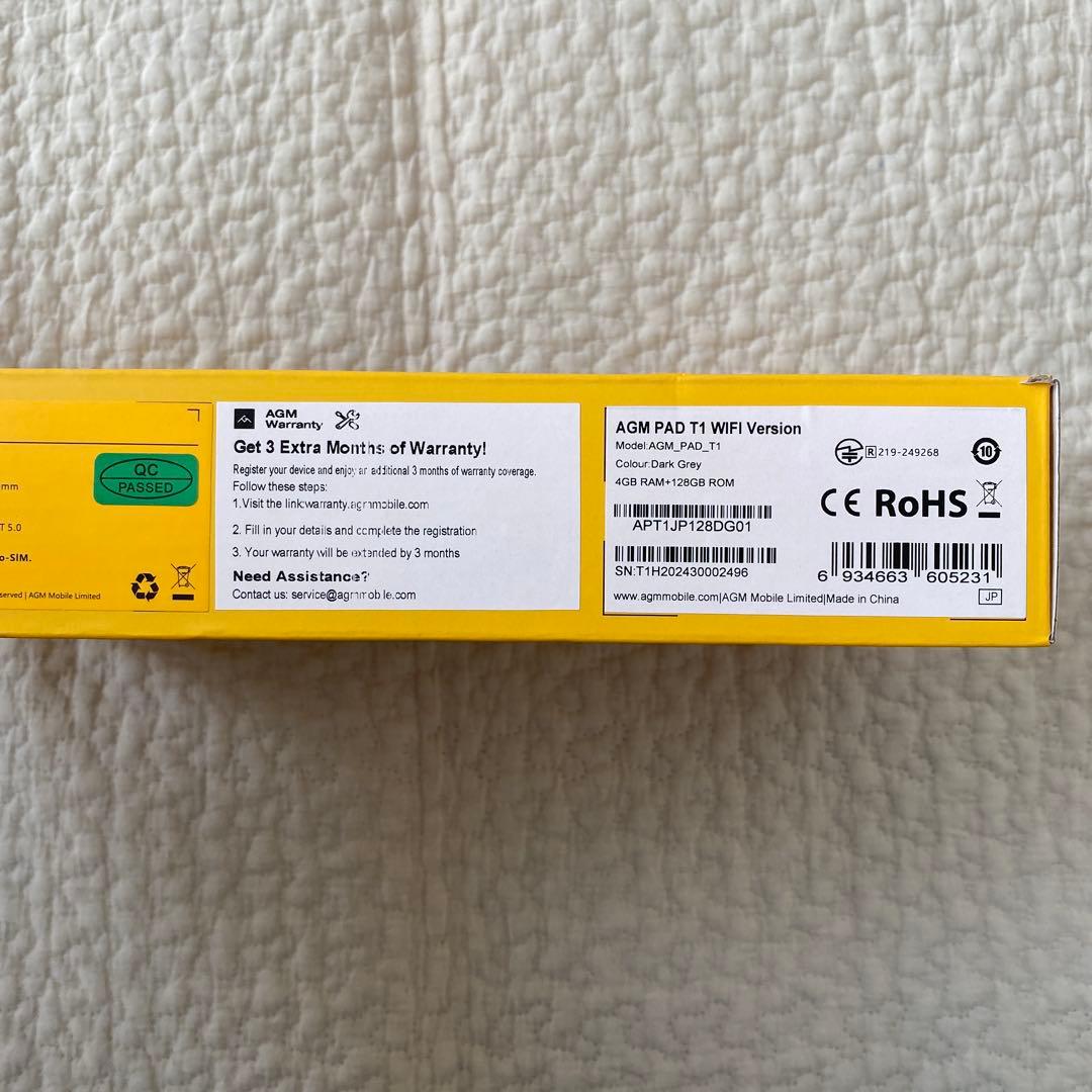 未使用品　AGM PAD T1 11インチ4+128GB Android14