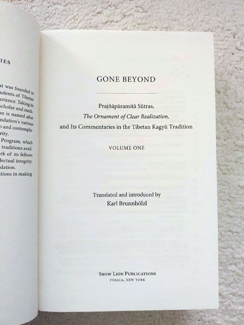 チベット仏教 Gone Beyond Vol.1 Tibetan Kagyu洋書