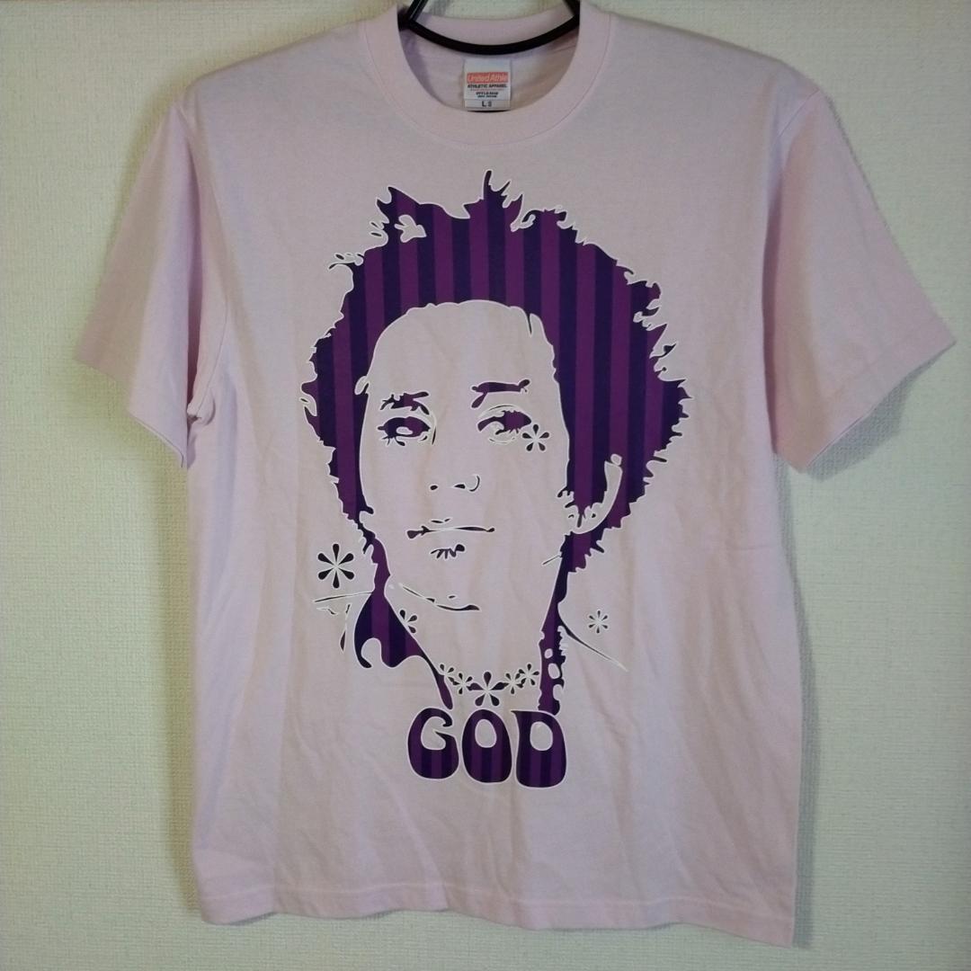 きたおっち様限定　忌野清志郎　GOD Ｔシャツ ピンク　Ｌ　2006　野音