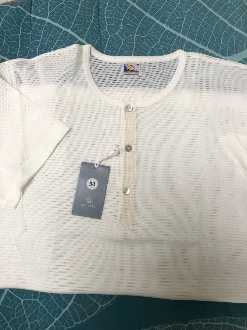 サンスペル コットン ヘンリーネック 半袖Ｔシャツ